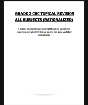 Grade 3 Topical Revision Booklet