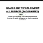 Grade 5 Topical Revision Booklet