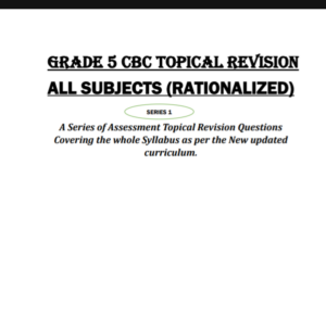 Grade 5 Topical Revision Booklet