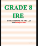 IRE Grade 8 Rationalized notes Term 1,2,3