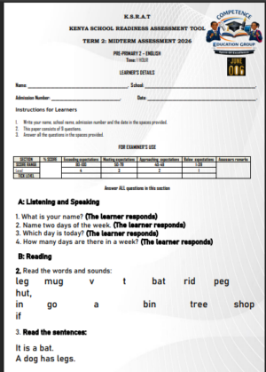 PP2  Mid Term 2 2026 exams with marking schemes