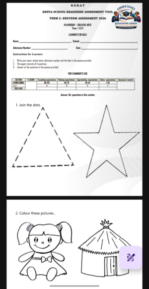 Play Group End Term 2 2026 Exams