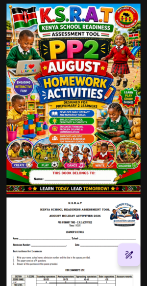 PP2 August Holiday assignments booklet