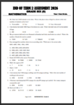 GRADE 6 END TERM 2 2026 EXAMS